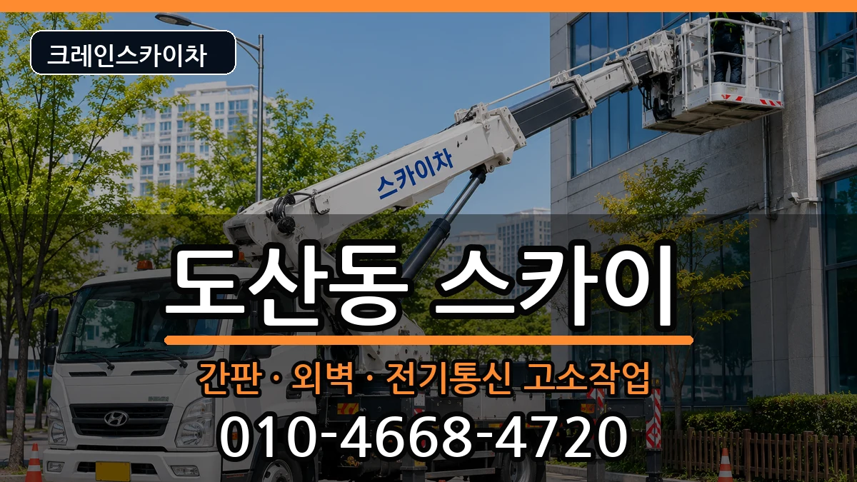 광주광역시광산구도산동 스카이 장비 처리 안내 이미지 2