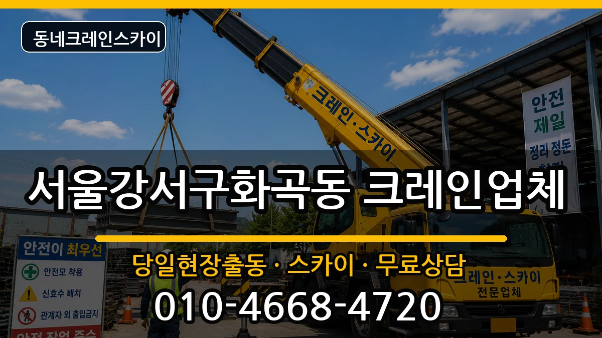 서울강서구화곡동  크레인 비교형