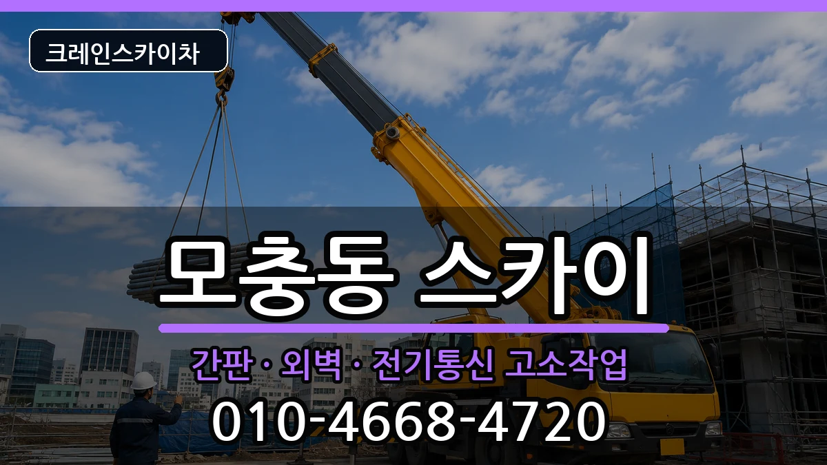 충청북도청주시서원구모충동 스카이 장비 처리 안내 이미지 3
