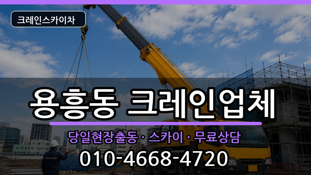경상북도포항시북구용흥동 크레인 장비 처리 안내 이미지 2
