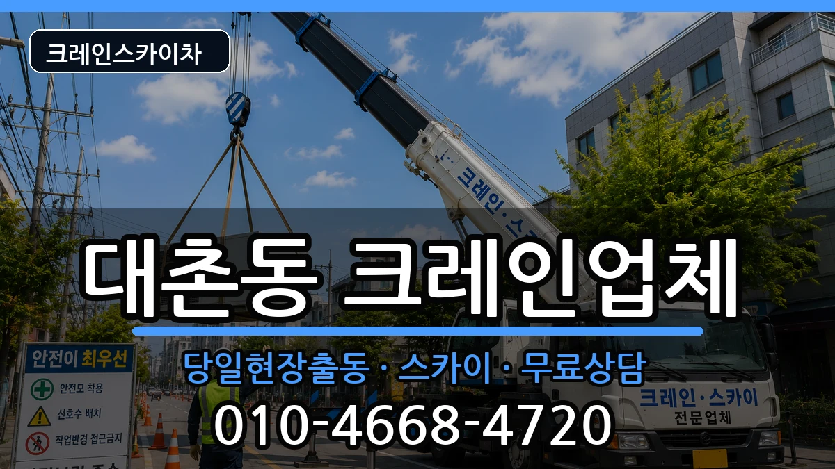 광주광역시 남구 대촌동  크레인 질문형