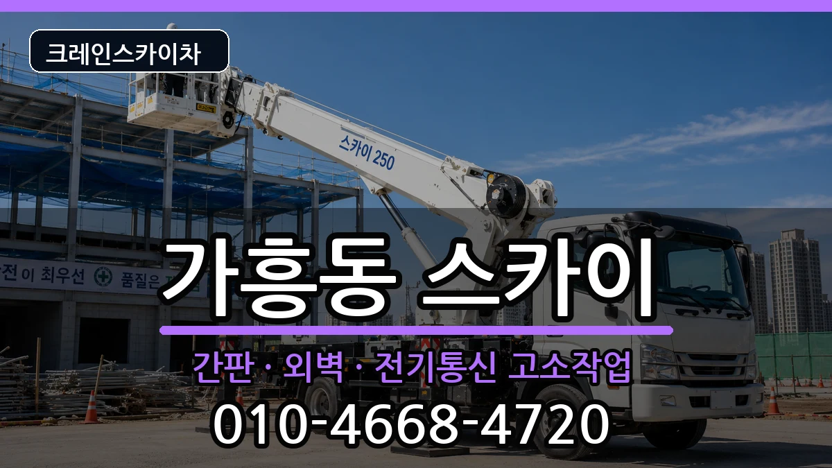 경상북도영주시가흥동 스카이 경상북도영주시가흥동 스카이 장비 처리 안내 이미지 2