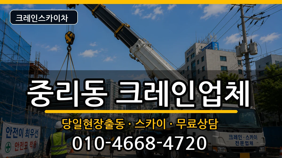 대전광역시대덕구중리동 크레인 대전광역시대덕구중리동 크레인 장비 처리 안내 이미지 1