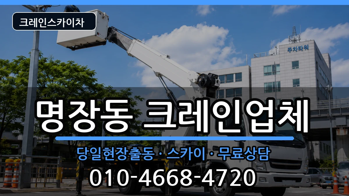 부산광역시동래구명장동 크레인 장비 처리 안내 이미지 3