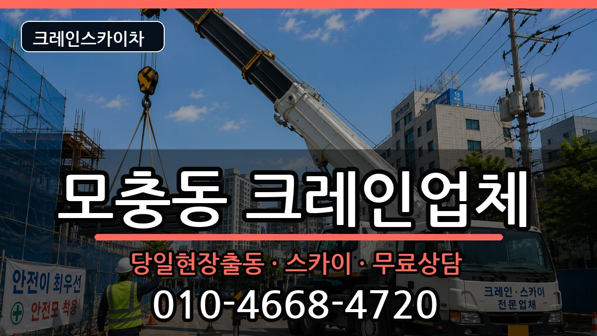 충청북도청주시서원구모충동 크레인 충청북도청주시서원구모충동 크레인 장비 처리 안내 이미지 2