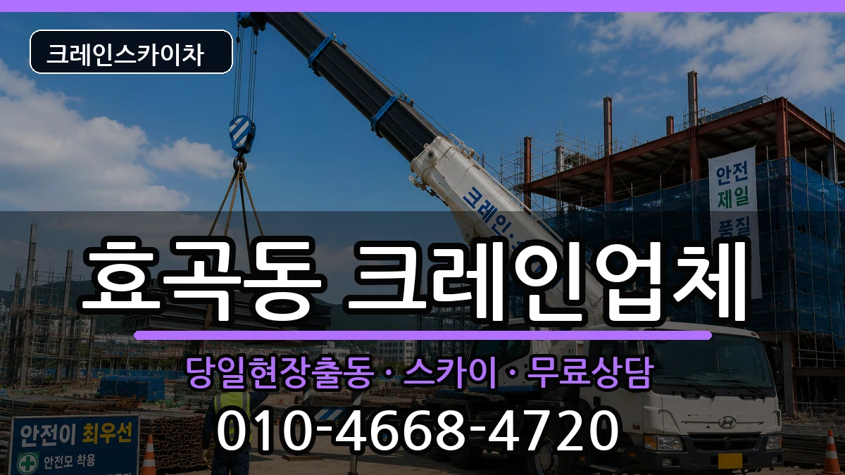 경상북도 포항시 남구 효곡동  크레인 정보형