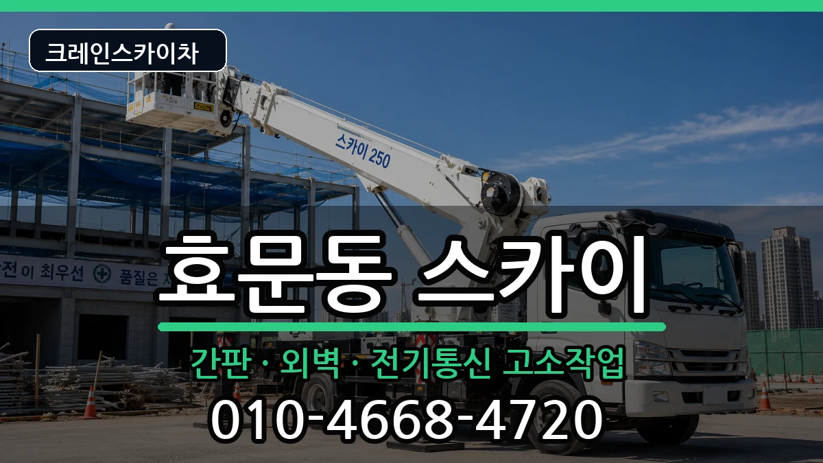 울산광역시북구효문동 스카이 울산광역시북구효문동 스카이 장비 처리 안내 이미지 2