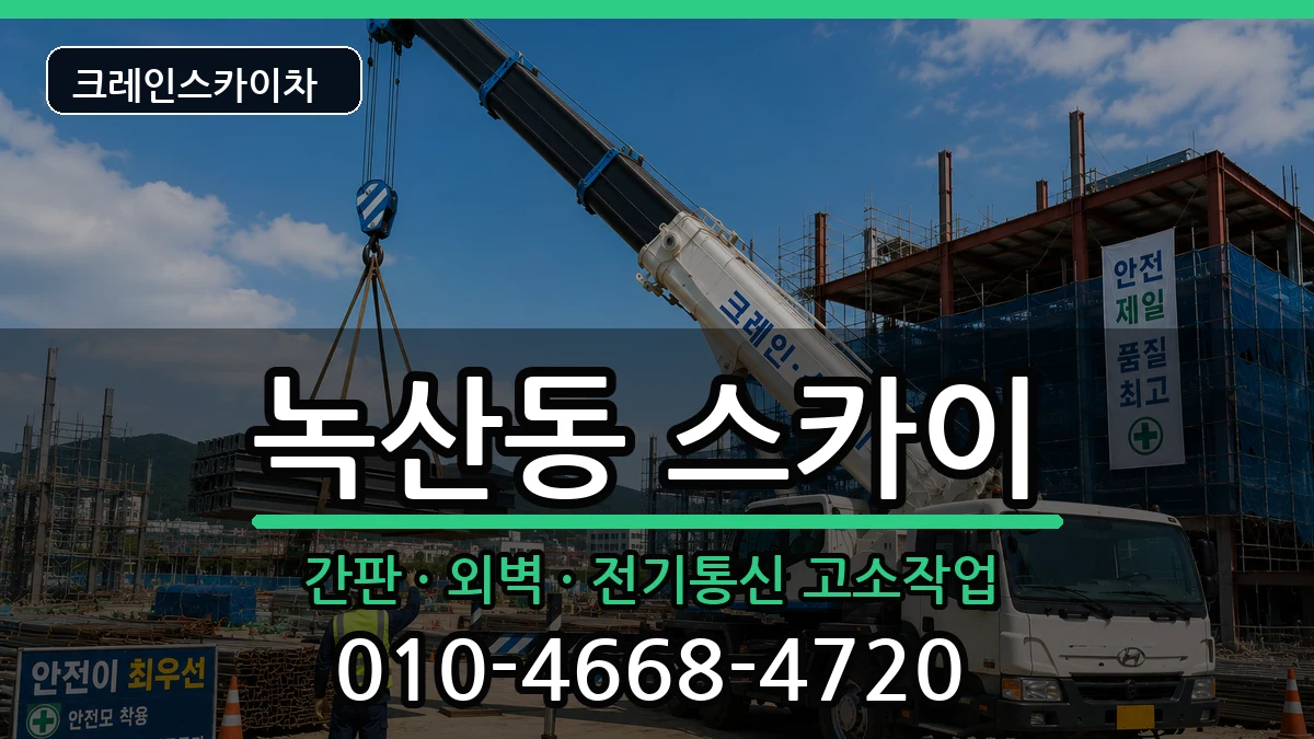 부산광역시강서구녹산동 스카이 장비 처리 안내 이미지 2