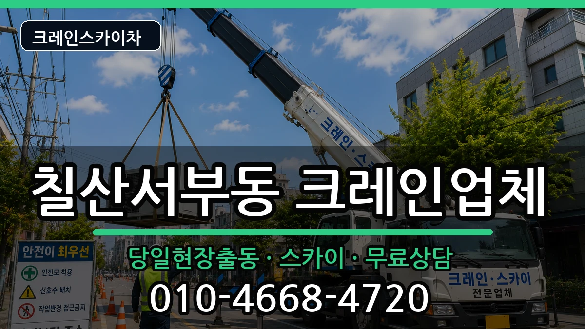 경상남도 김해시 칠산서부동  크레인 주의사항형