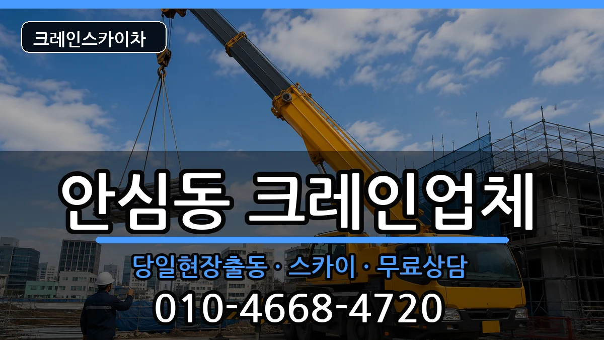 대구광역시동구안심동 크레인 장비 처리 안내 이미지 2
