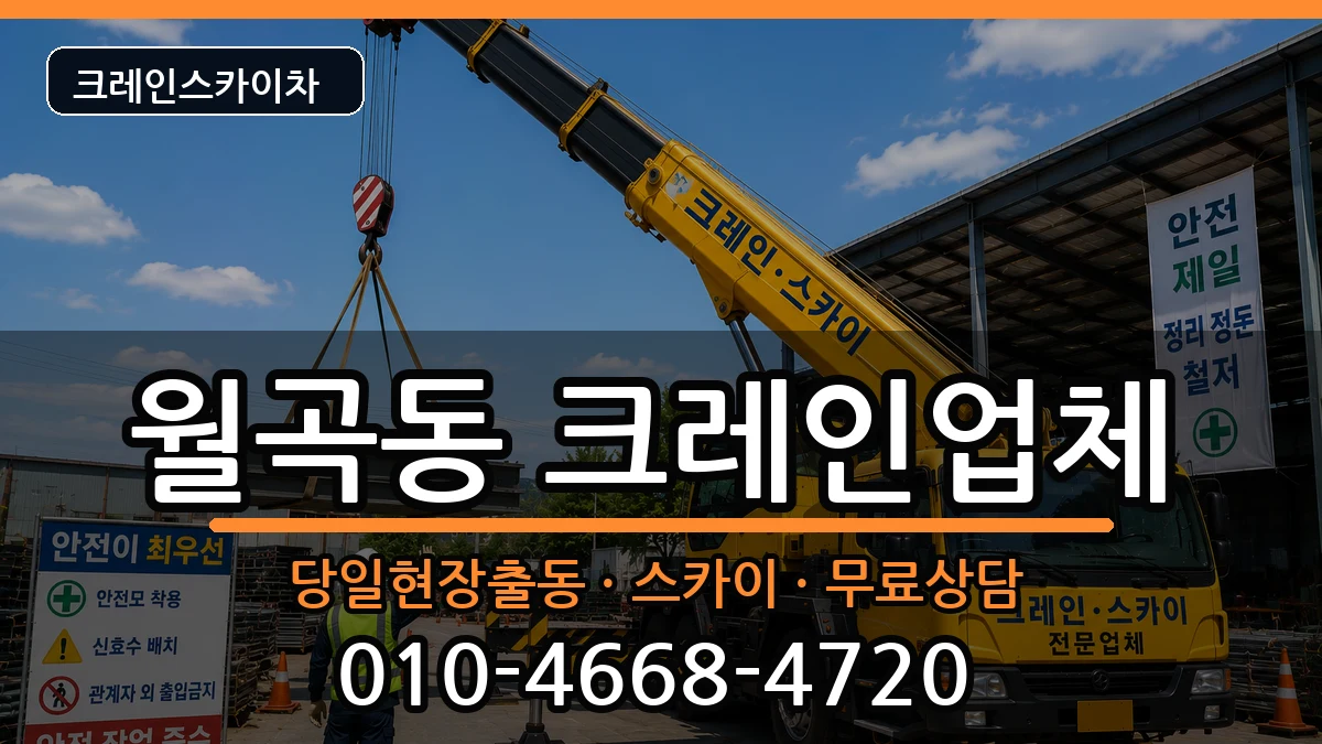 광주광역시 광산구 월곡동  크레인 비교형