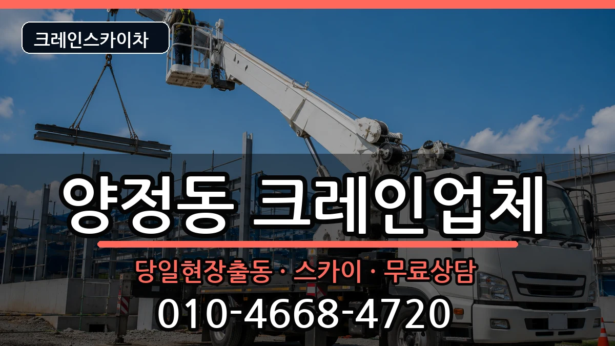 부산광역시부산진구양정동 크레인 장비 처리 안내 이미지 3
