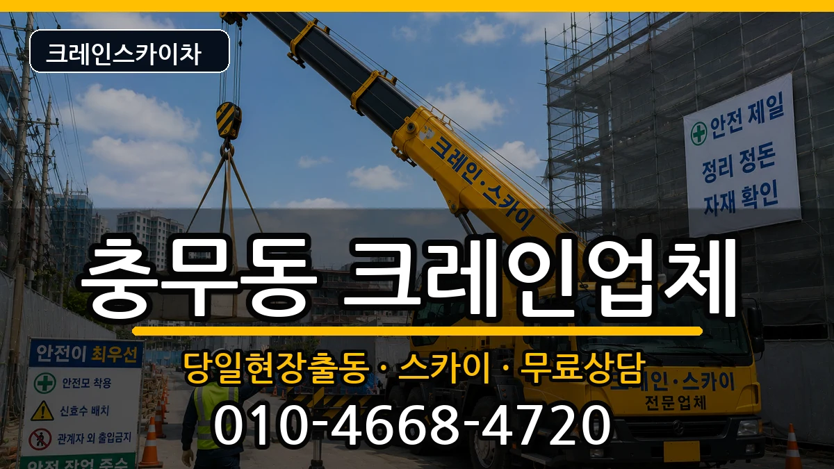 부산광역시 서구 충무동  크레인 사례형
