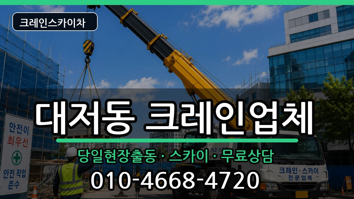 부산광역시 강서구 대저동  크레인 지역형