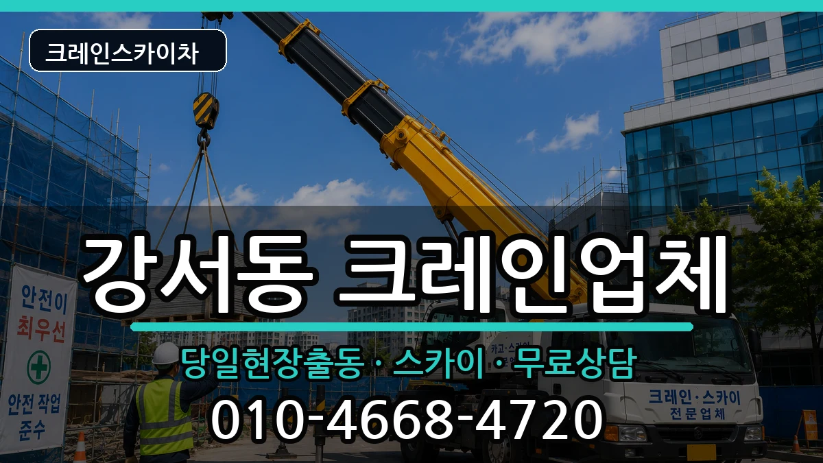 충청북도 청주시 흥덕구 강서동  크레인 지역형