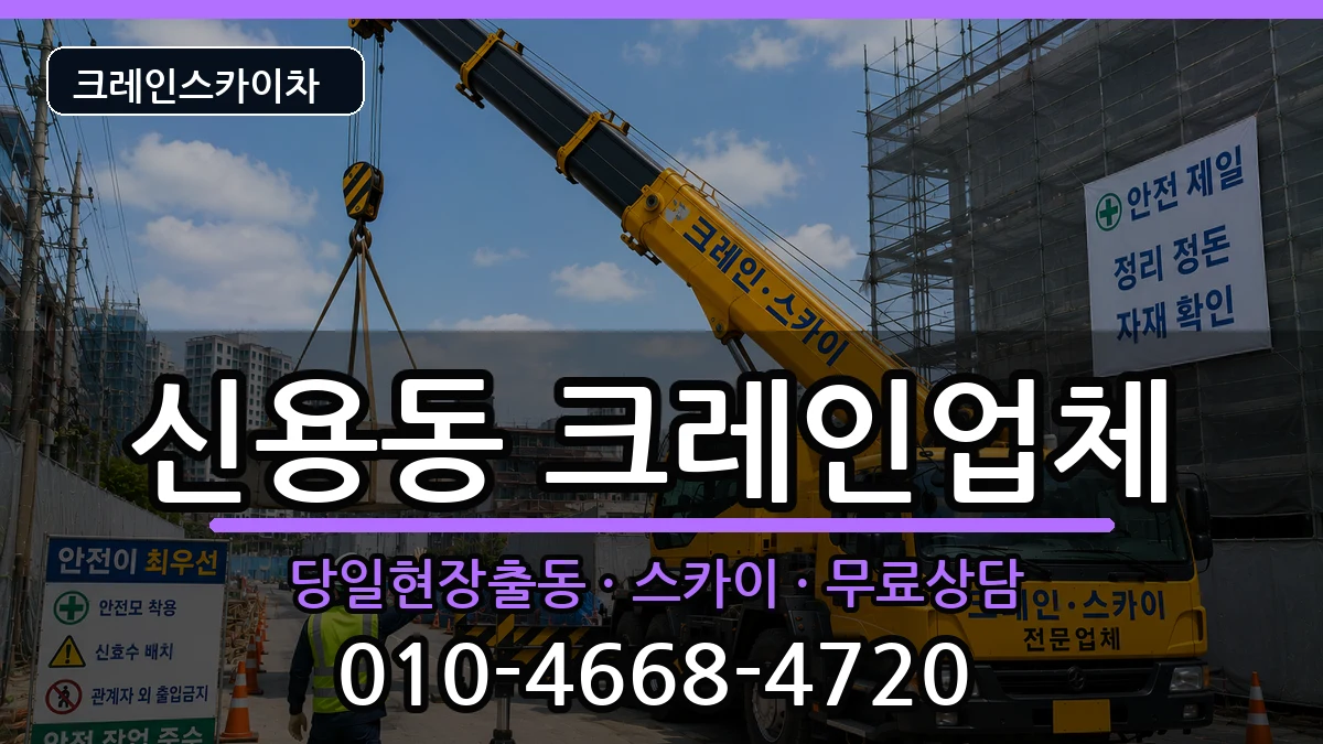 광주광역시북구신용동 크레인 장비 처리 안내 이미지 2
