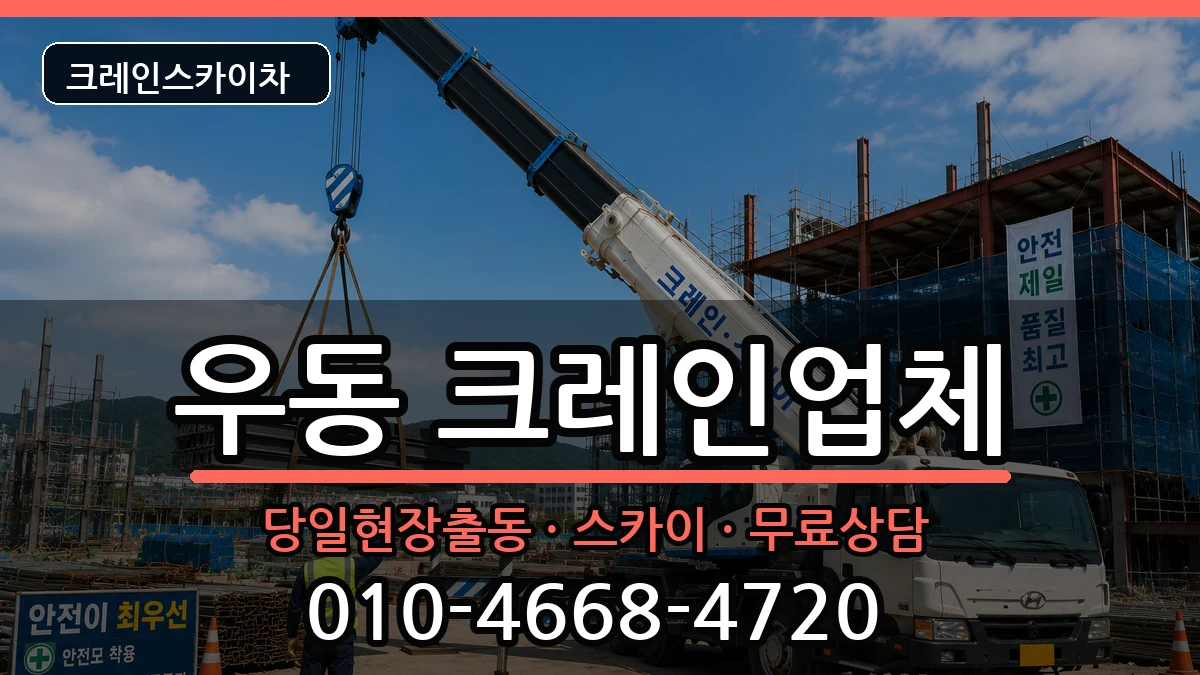부산광역시해운대구우동 크레인 장비 처리 안내 이미지 2