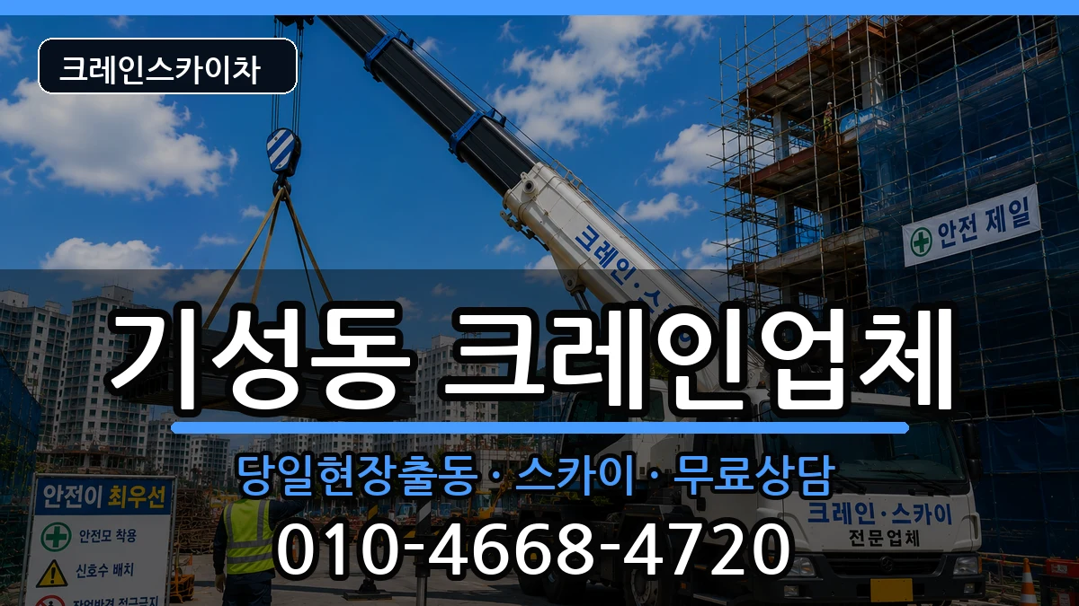 대전광역시 서구 기성동  크레인 비교형