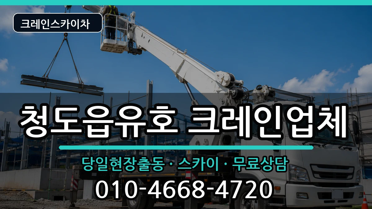 경상북도청도군청도읍유호 크레인 경상북도청도군청도읍유호 크레인 장비 처리 안내 이미지 3