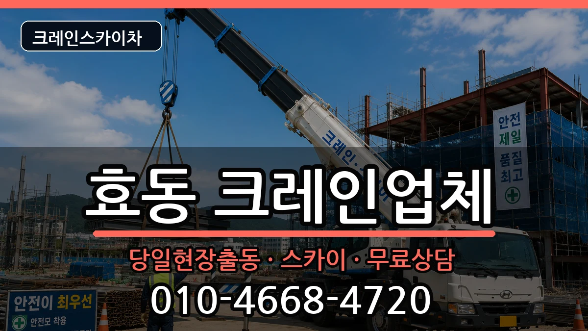 대전광역시동구효동 크레인 대전광역시동구효동 크레인 장비 처리 안내 이미지 3