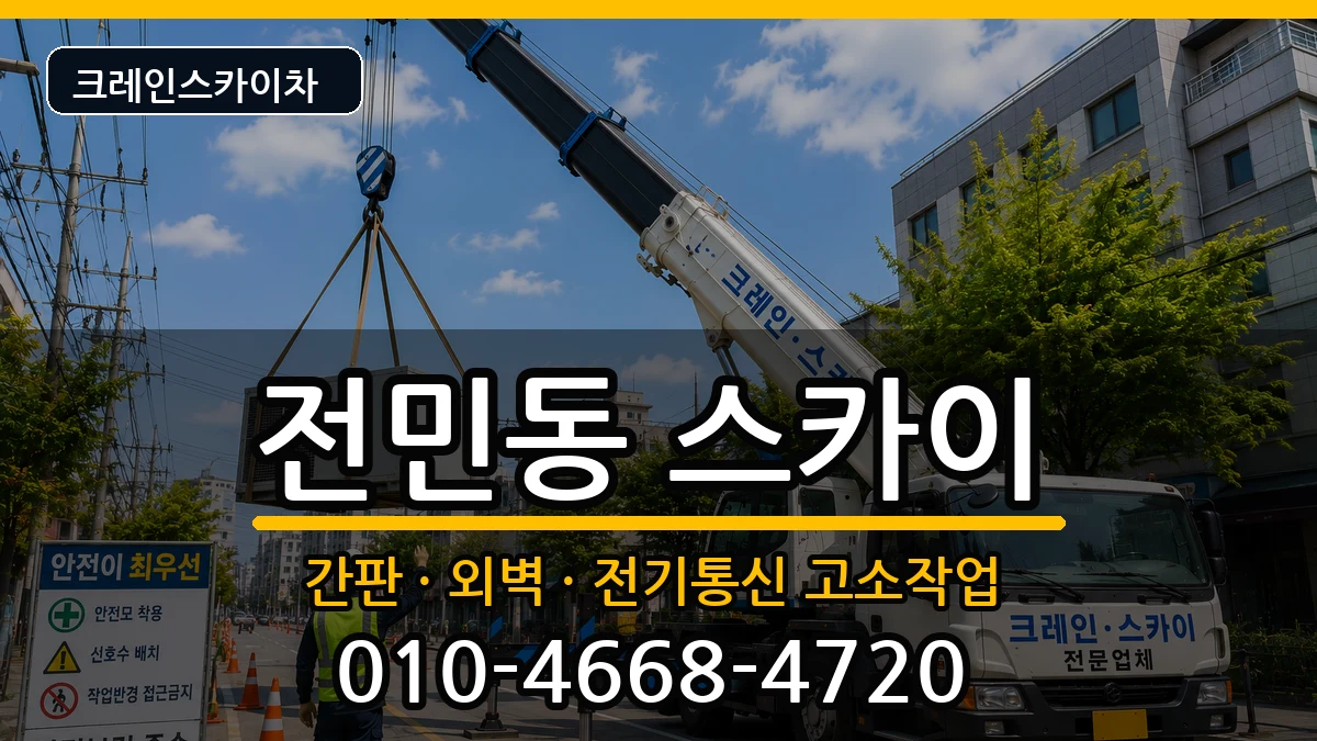 대전광역시유성구전민동 스카이 장비 처리 안내 이미지 2