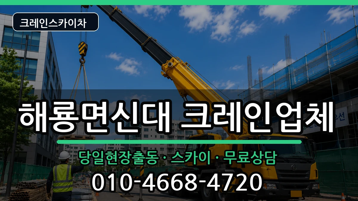 전라남도순천시해룡면신대 크레인 장비 처리 안내 이미지 3
