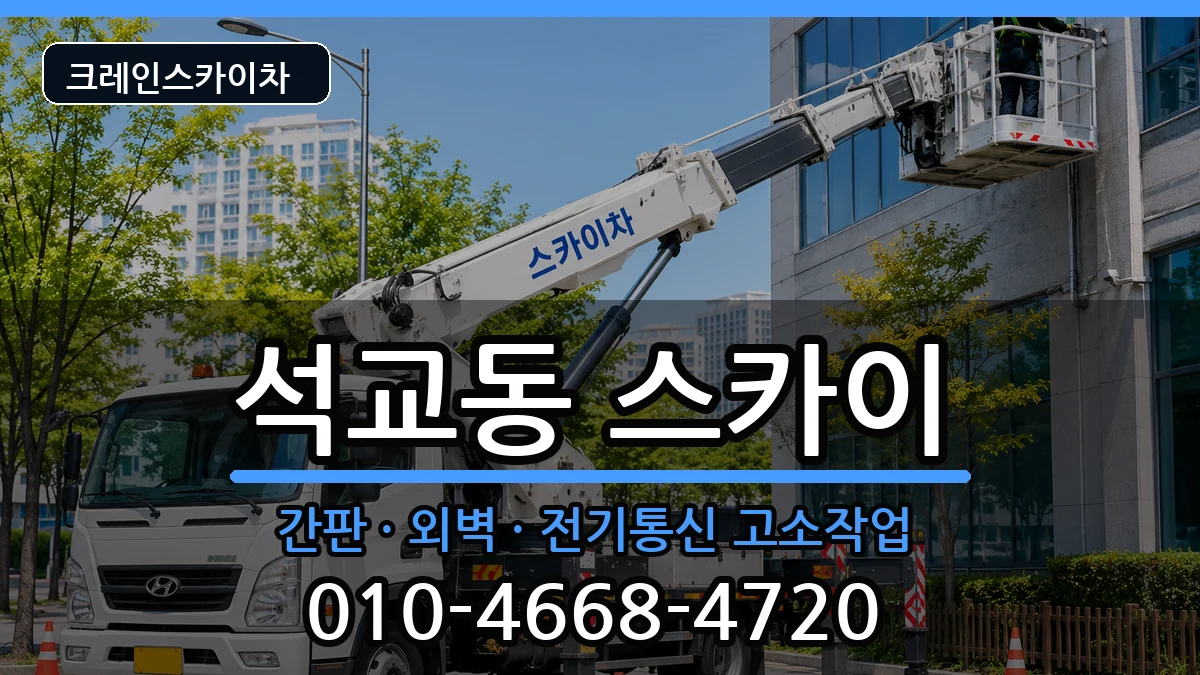 대전광역시중구석교동 스카이 대전광역시중구석교동 스카이 장비 처리 안내 이미지 1
