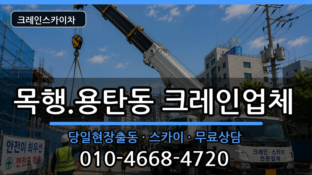 충청북도충주시목행.용탄동 크레인 장비 처리 안내 이미지 2
