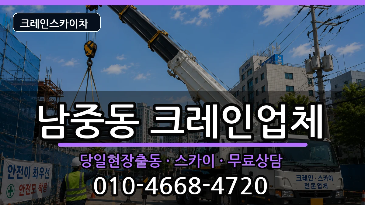 전북특별자치도익산시남중동 크레인 장비 처리 안내 이미지 2