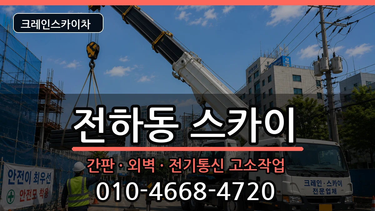 울산광역시동구전하동 스카이 장비 처리 안내 이미지 1