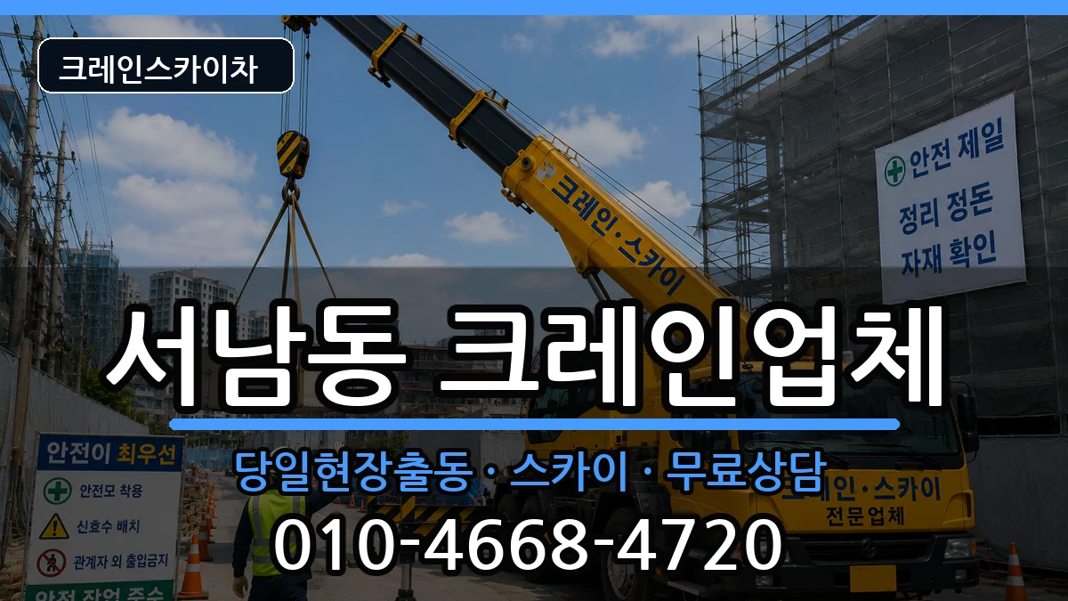광주광역시동구서남동 크레인 광주광역시동구서남동 크레인 장비 처리 안내 이미지 1