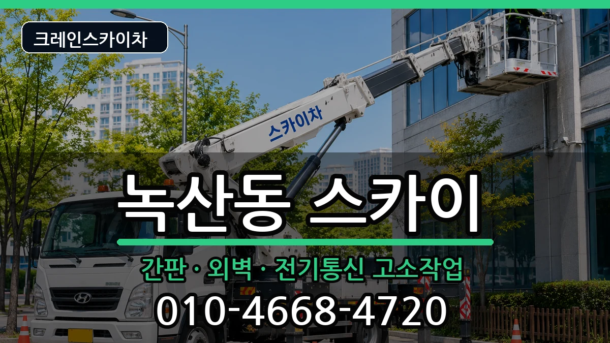 부산광역시강서구녹산동 스카이 장비 처리 안내 이미지 1