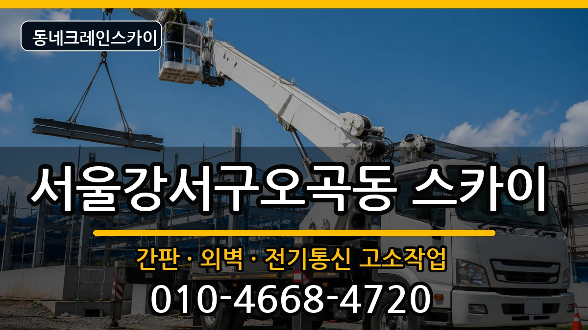 서울강서구오곡동  스카이 지역형