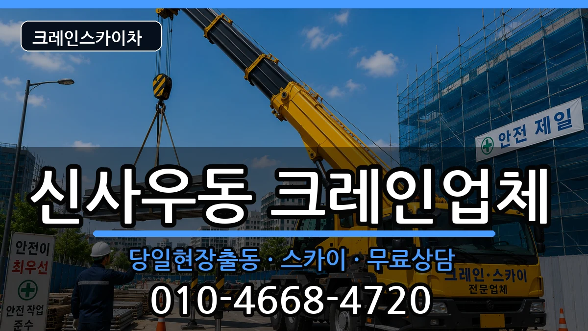 강원특별자치도춘천시신사우동 크레인 장비 처리 안내 이미지 3