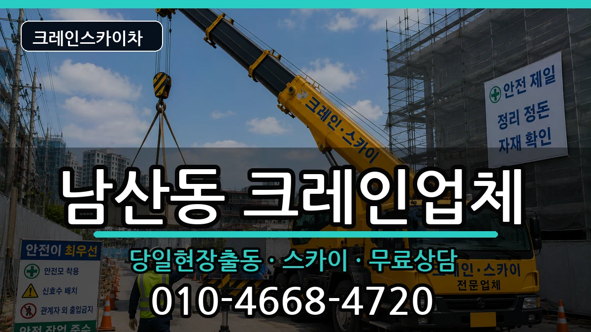대구광역시중구남산동 크레인 대구광역시중구남산동 크레인 장비 처리 안내 이미지 2