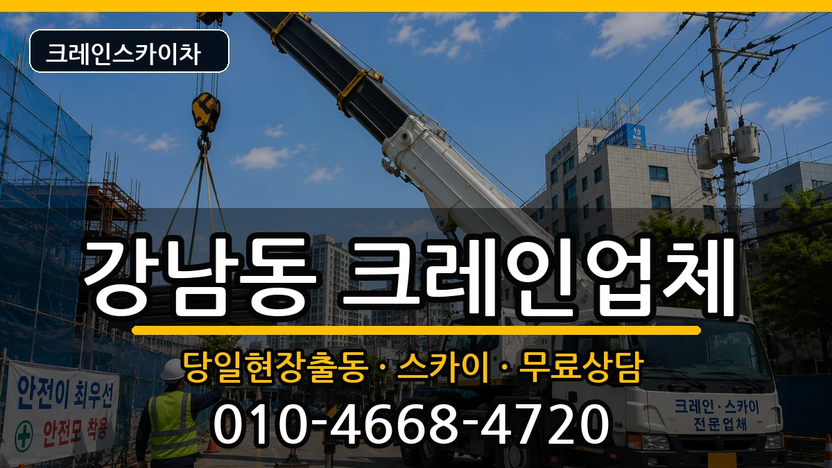 강원특별자치도 강릉시 강남동  크레인 FAQ형