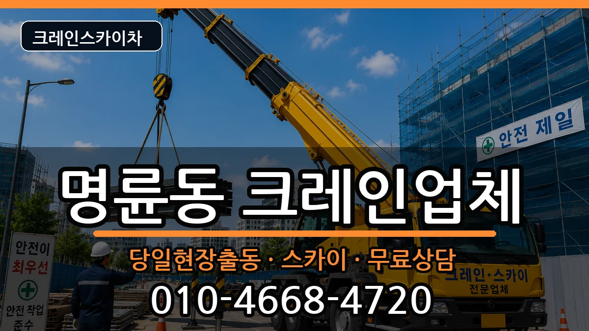 부산광역시동래구명륜동 크레인 부산광역시동래구명륜동 크레인 장비 처리 안내 이미지 1