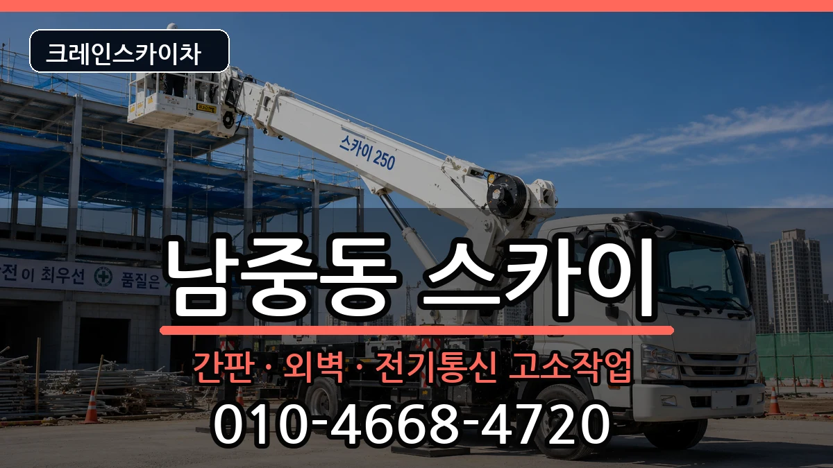 전북특별자치도익산시남중동 스카이 장비 처리 안내 이미지 1