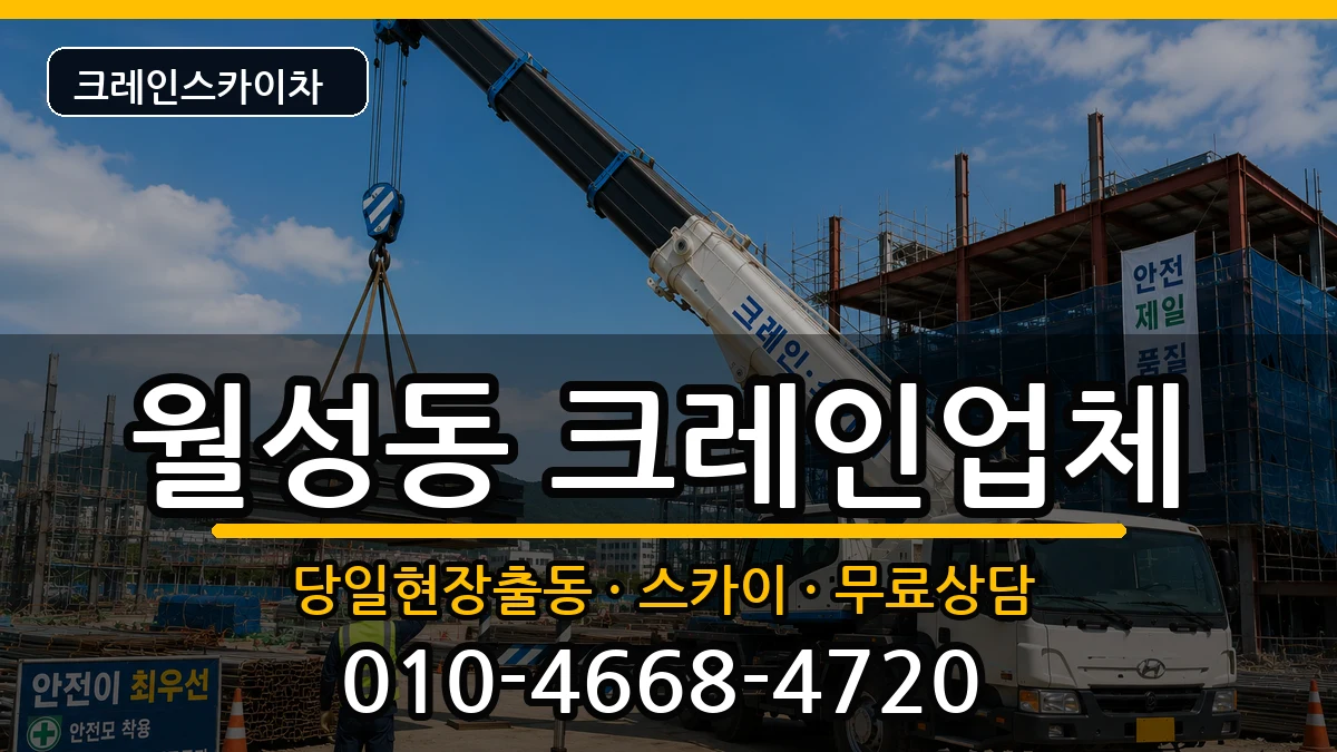 경상북도경주시월성동 크레인 장비 처리 안내 이미지 1