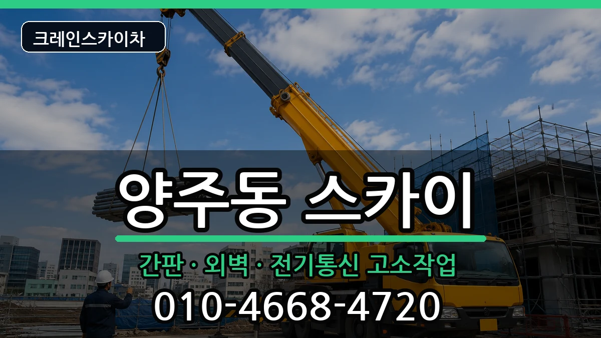 경상남도양산시양주동 스카이 경상남도양산시양주동 스카이 장비 처리 안내 이미지 2