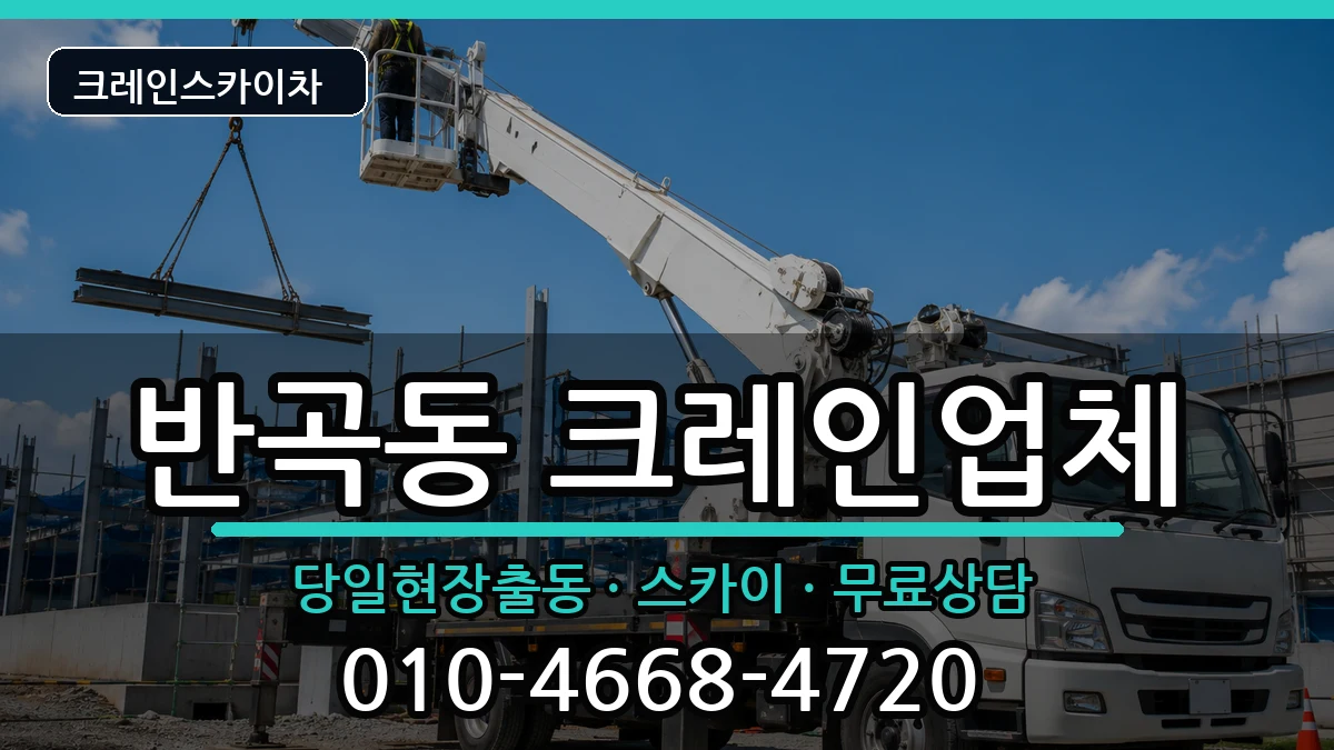 세종특별자치시반곡동 크레인 장비 처리 안내 이미지 3