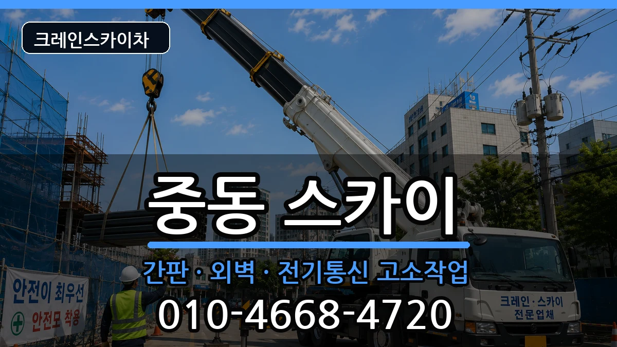 부산광역시해운대구중동 스카이 장비 처리 안내 이미지 3