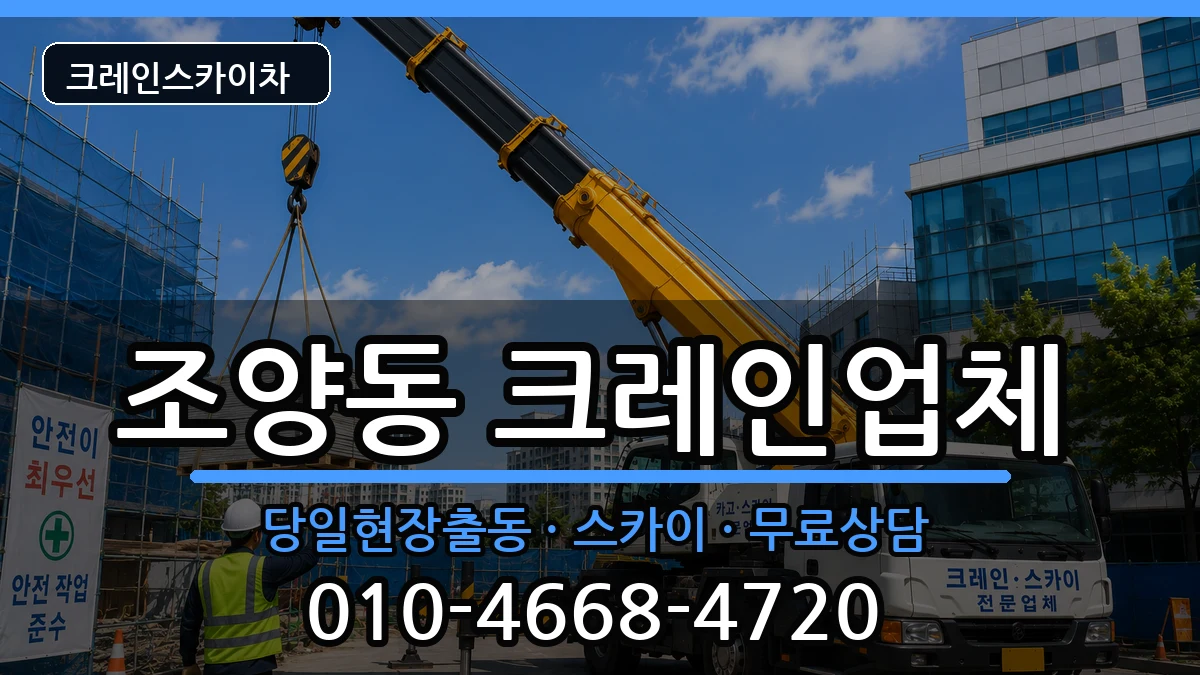 강원특별자치도속초시조양동 크레인 강원특별자치도속초시조양동 크레인 장비 처리 안내 이미지 2