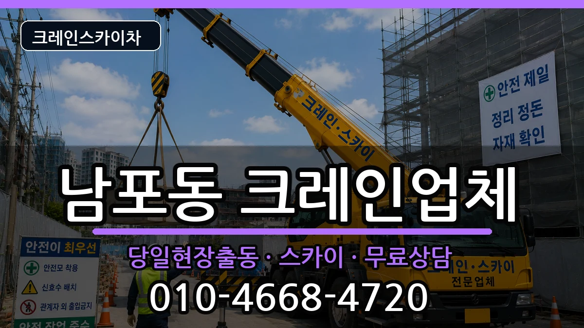 부산광역시중구남포동 크레인 부산광역시중구남포동 크레인 장비 처리 안내 이미지 2