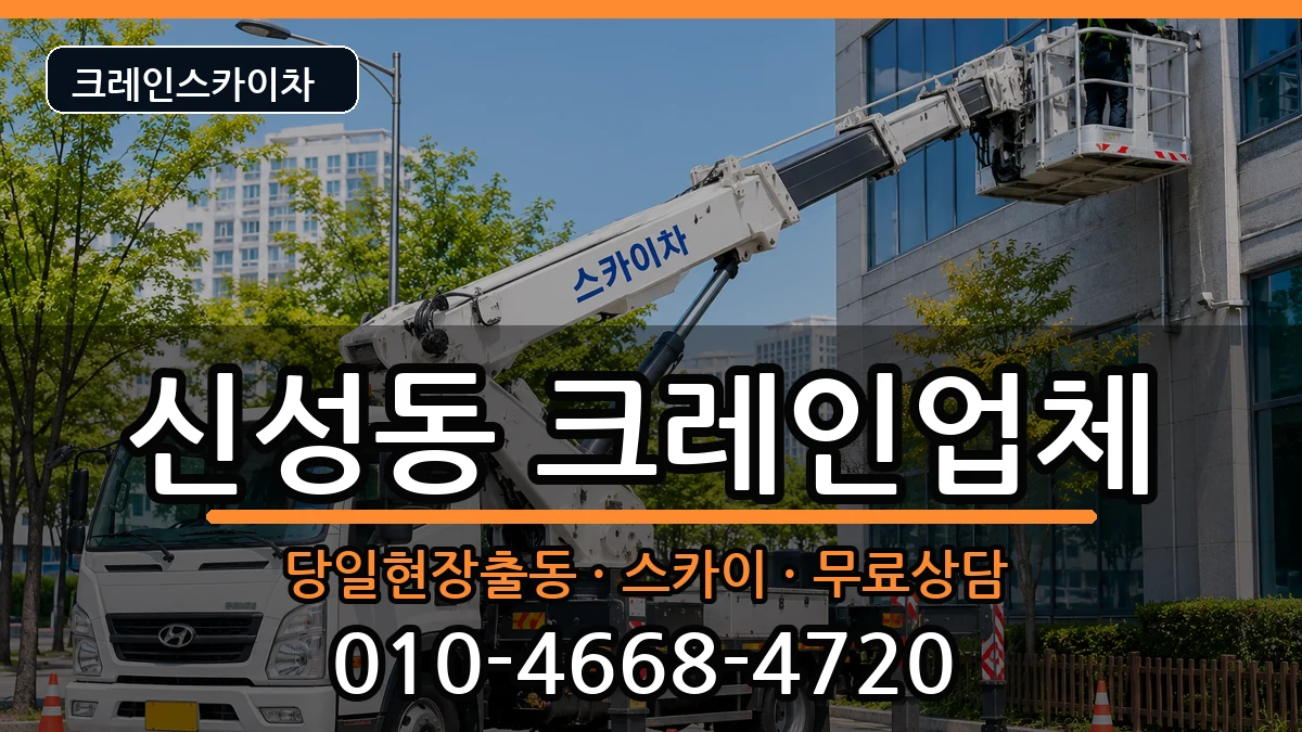 대전광역시유성구신성동 크레인 대전광역시유성구신성동 크레인 장비 처리 안내 이미지 1