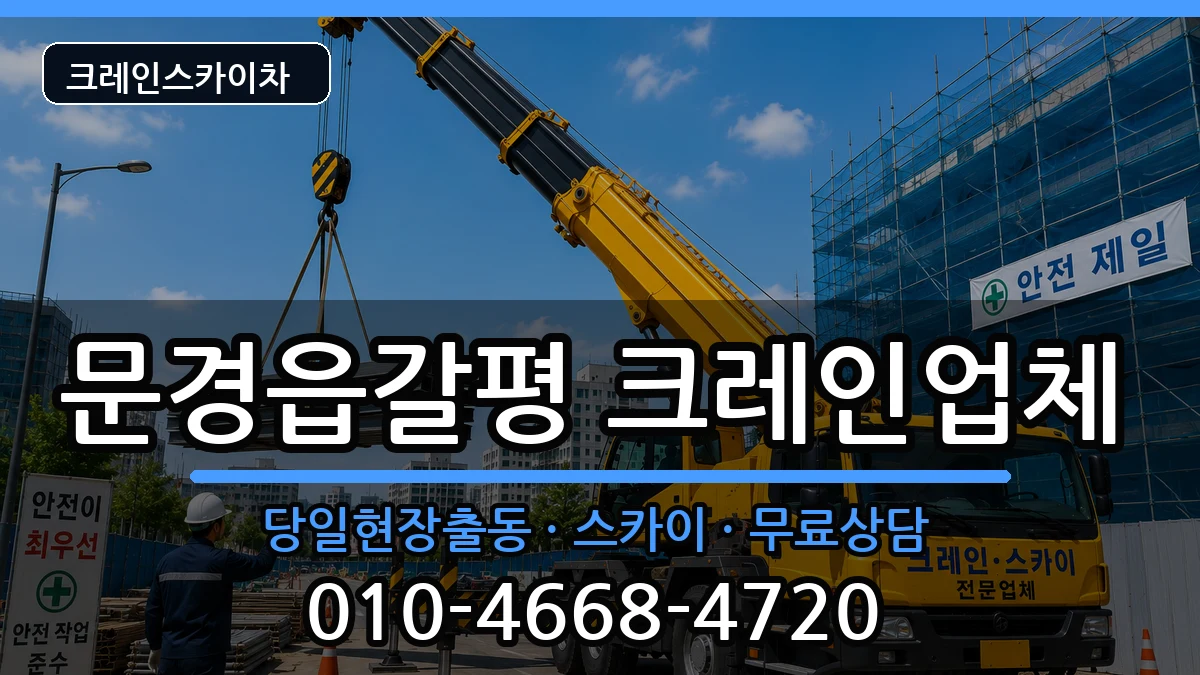 경상북도문경시문경읍갈평 크레인 경상북도문경시문경읍갈평 크레인 장비 처리 안내 이미지 3