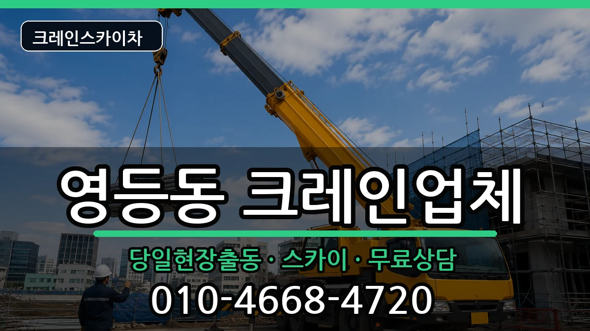 전북특별자치도 익산시 영등동  크레인 비용형