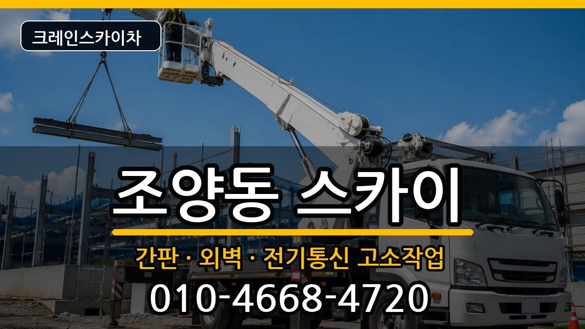 강원특별자치도속초시조양동 스카이 장비 처리 안내 이미지 2