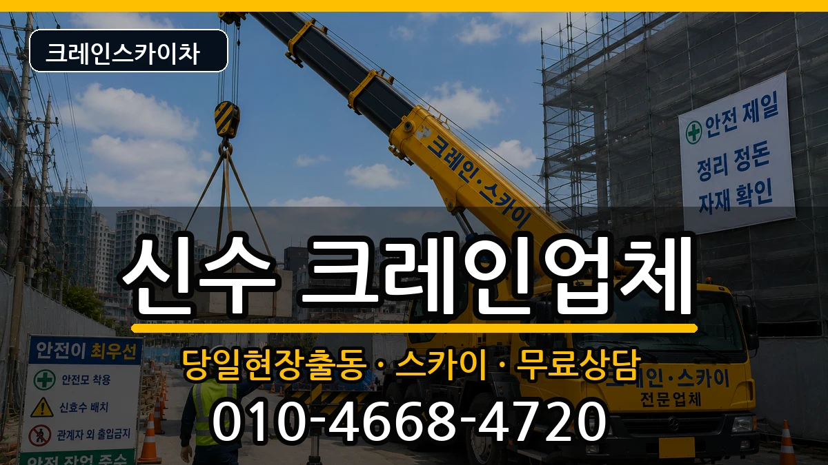 경상남도사천시신수 크레인 장비 처리 안내 이미지 3