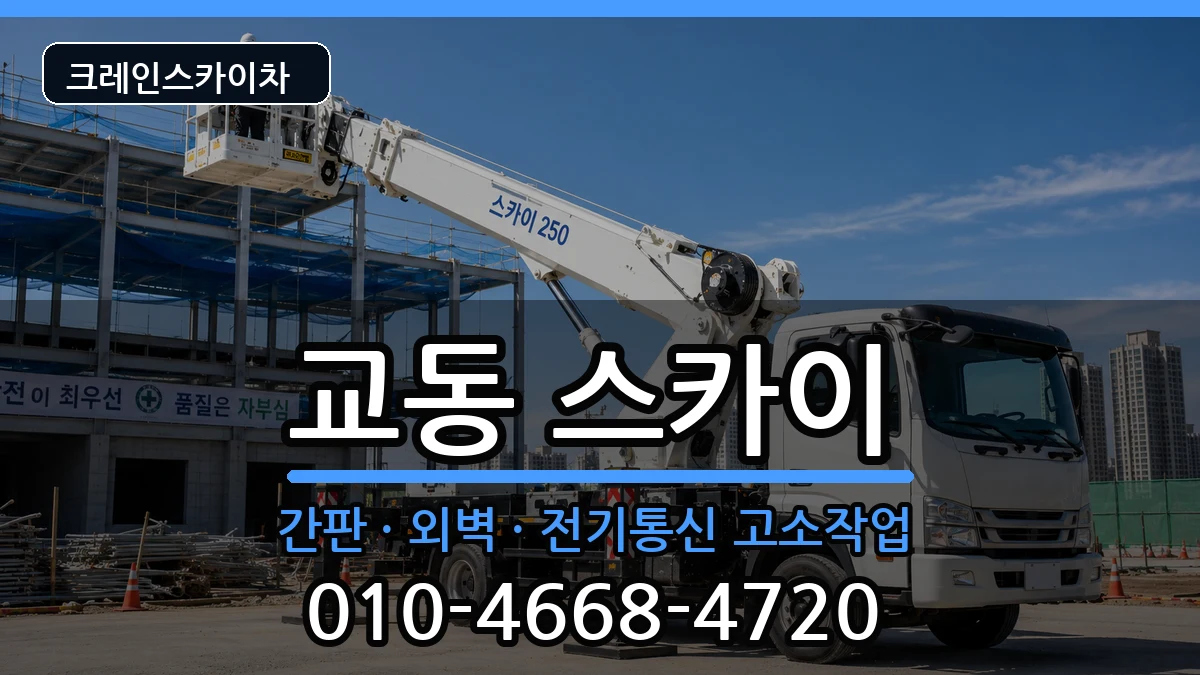 강원특별자치도속초시교동 스카이 장비 처리 안내 이미지 1
